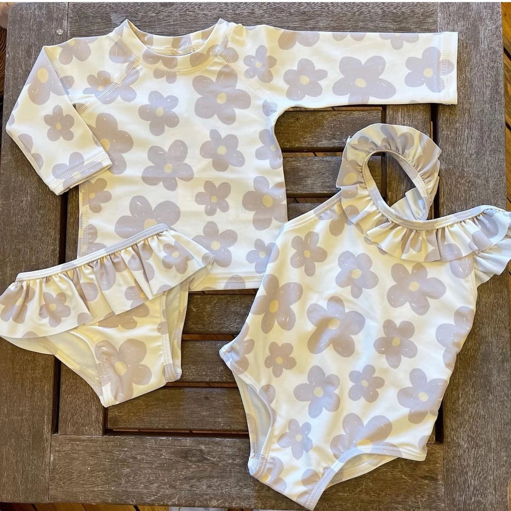 Girls Swimwear New Summer RC Brand Baby Romper Boys Swimsuit Children Beach Wear Sisters Brother Kids Clothes Swimming Bathing