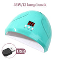 LULAA Portable Nail Lamp Professional Fast Curing Nail Dryer  UV LED Nail Light for Acrylic nails Gel polish Travel Home