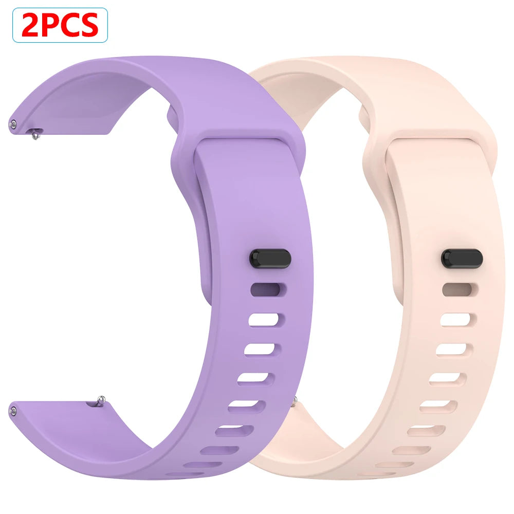 2pecs Watches Strap 22mm For Redmi Watch 5 Active/Lite Soft Silicone Band Sports Wristband For Xiaomi Watch 2 Pro/S4 S1 Bracelet