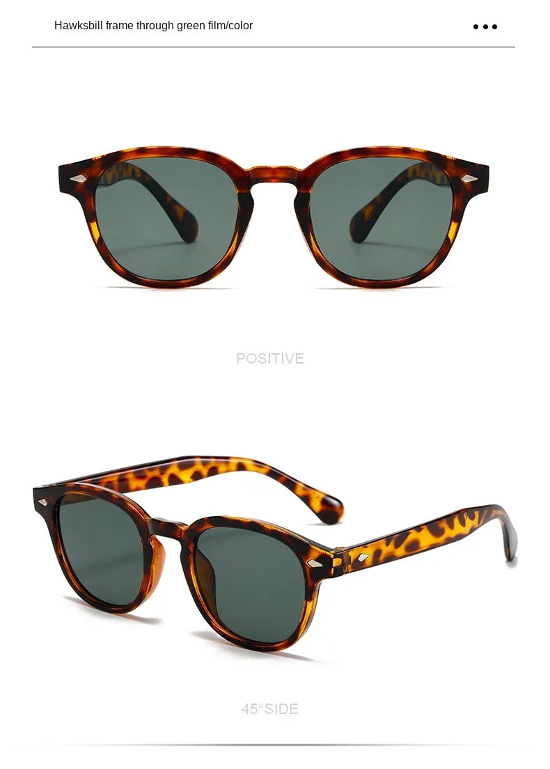 New Vintage Rectangle Sunglasses Men Women Luxury Brand Designer Square Sun Glasses Fashion Men Sun Glasses Oculus Christmas