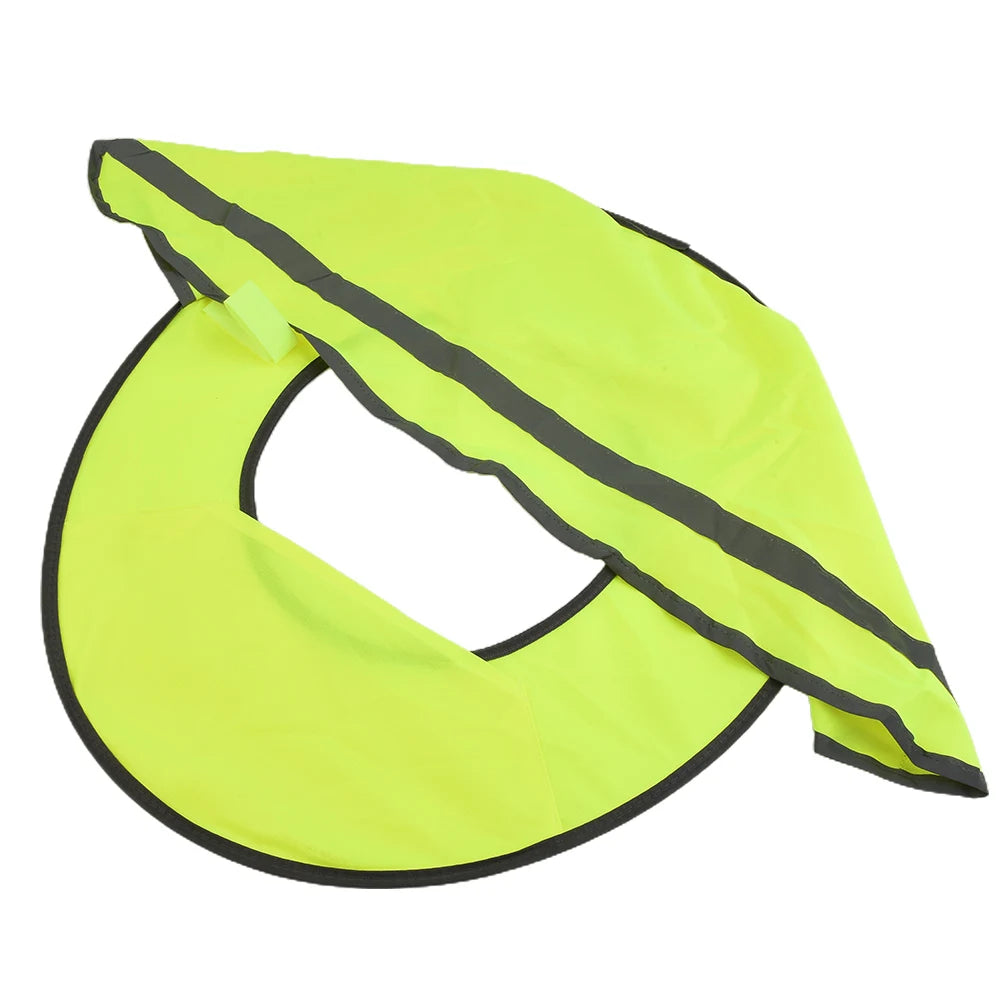 Outdoor Safety Hat Neck Shield Cover Sun Shade High Visibility Reflective Strip Workplace Safety Supplies For Construction Site