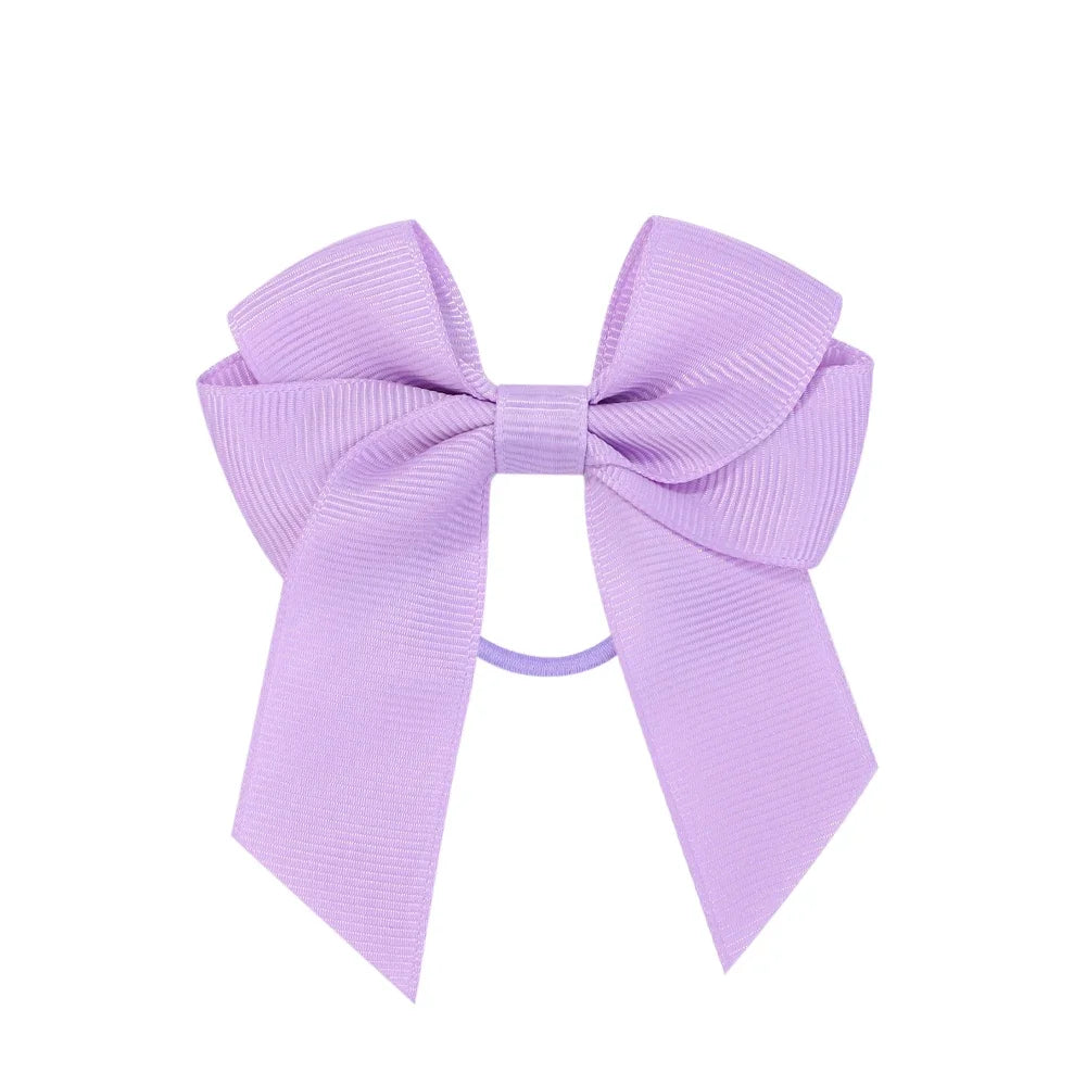 3.15inches Solid Color Hair Ribbon Hair Band for Girls Toddler Cheer Up Bows Head Rope Kids Headwear Ponytail Hair Accessories - EXPRESS STORE