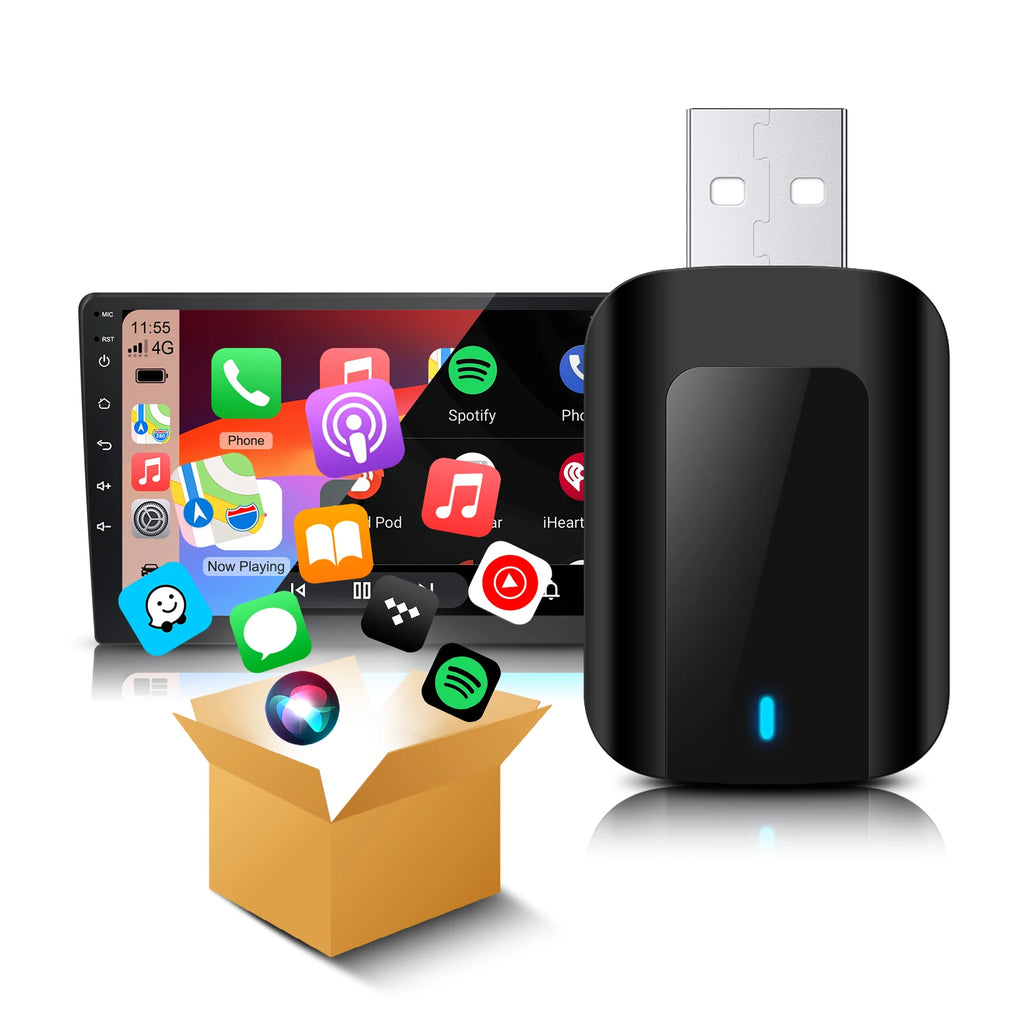 Ezonetronics Wireless CarPlay android auto adapter for factory wired car, wireless CarPlay & Android auto 2 in 1