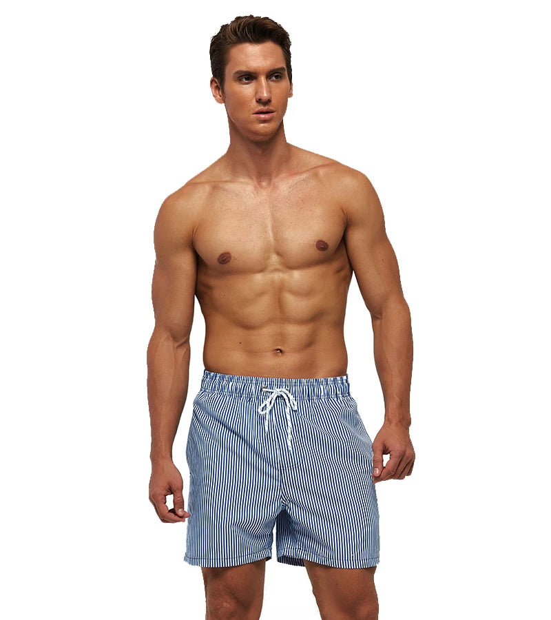 DATIFER Men's Beach Print Shorts – Summer Surfing Swimwear