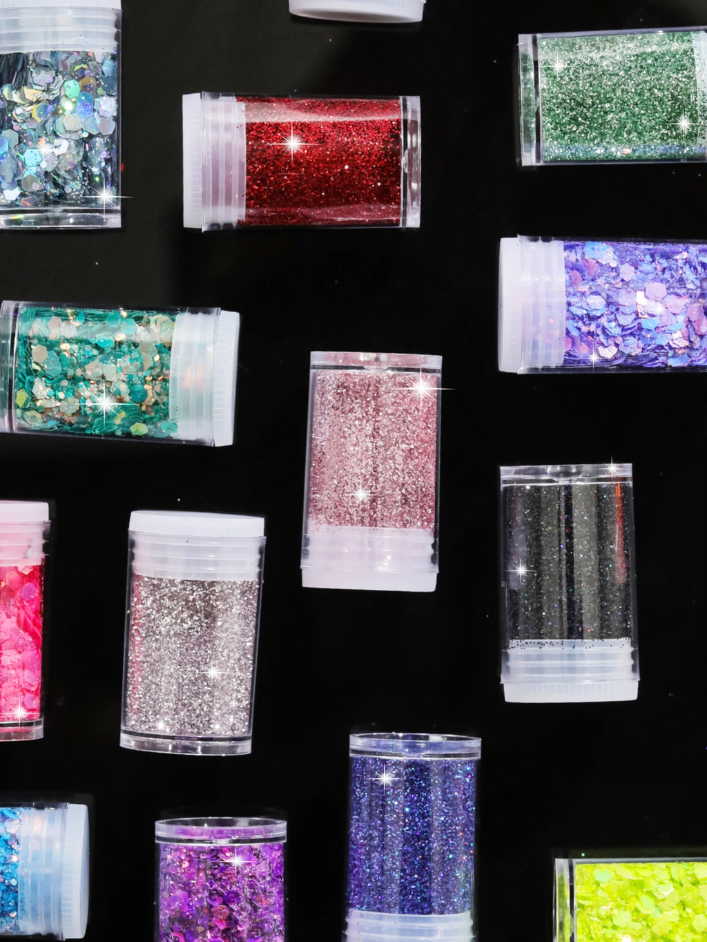32 Pots Chunky Holographic Glitter,  Reflective Body Glitter for Eyes Face Cheek Hair Nails Lips, Festival Cosmetic Glitter Spar