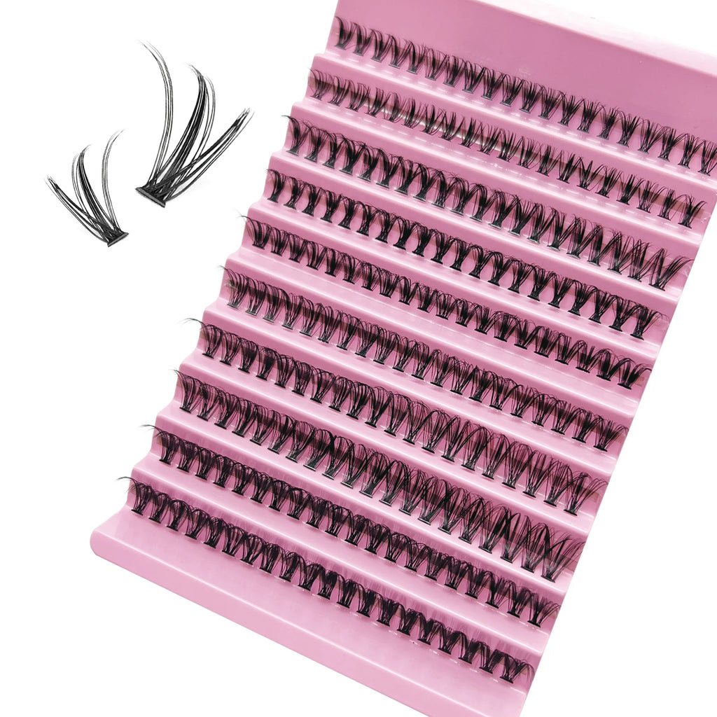 DIY Lashes Extension kit Eyelashes 200 PCS Clusters Lash Bond and Seal Makeup tools  for gluing Lashes Gluing Glue Accessories