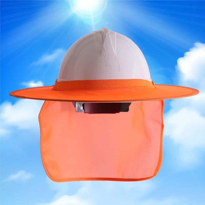 Construction Safety Reflective Hard Hat Neck Shield Helmet Sun Shade Reflective Stripe Kit Summer Sun Protection Prevent Sunburn