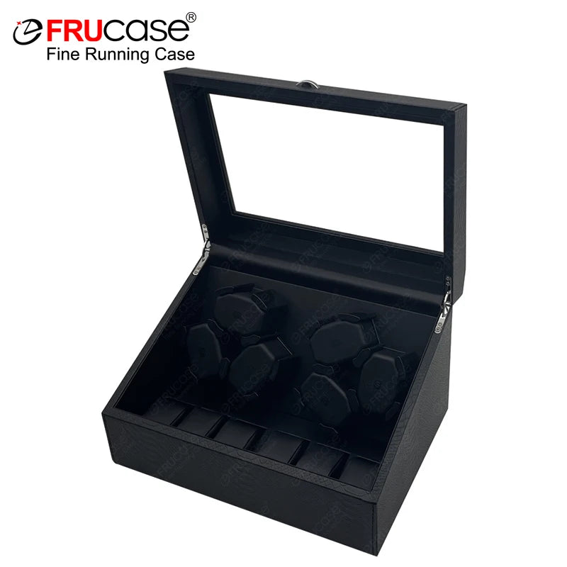 FRUCASE PU Watch Winder for automatic watches automatic winder 6 watches