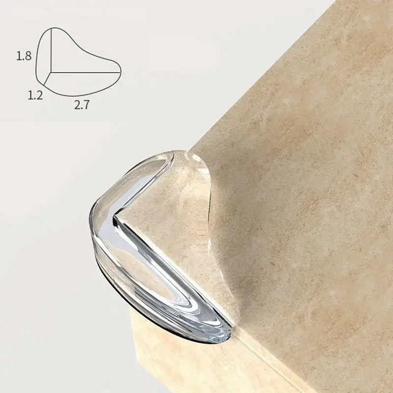 Silicone Table Corner Edge Guards – 2pcs Transparent Safety Protectors for Baby & Kids