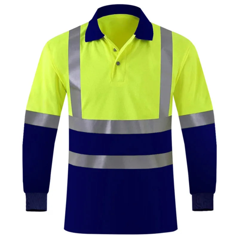 Safety Reflective T shirts High quality Working T-shirt with Reflection Tapes Road Construction Security Tops