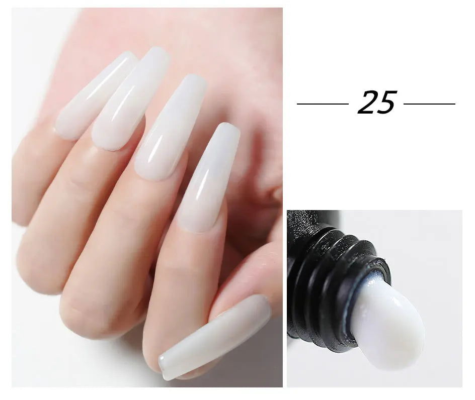 Arte Clavo 2pcs/Set 15ml Jelly Nail Extension Gel Pink White Clear Quick Building UV LED Gel Nails Finger Extensions Nail Art