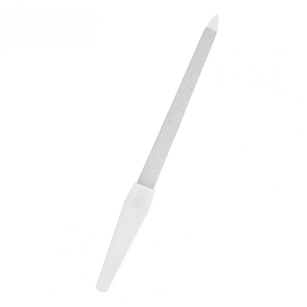 Durable Manicure File Lightweight Dual Use Stainless Steel Beauty Nail File Nail Care Tool Cuticle Pusher Nails Art Tools