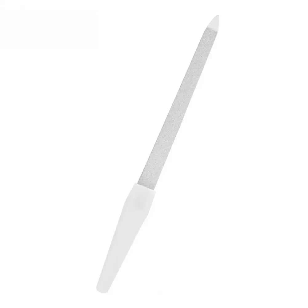Durable Manicure File Lightweight Dual Use Stainless Steel Beauty Nail File Nail Care Tool Cuticle Pusher Nails Art Tools