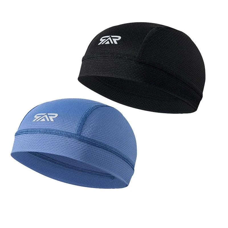 1/2Pcs Quick Dry Cycling Cap Summer Sun Protection Sweat Absorbing Road Bike Helmet Liner Hat Set Breathable Outdoor Riding Gear