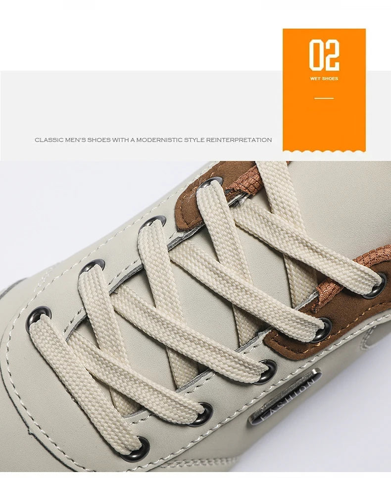 Pu Leather Men Shoes Sneakers Trend Casual Skateboarding Shoes Male Sneakers Non-slip Footwear Men Vulcanized Shoes Men Sneaker