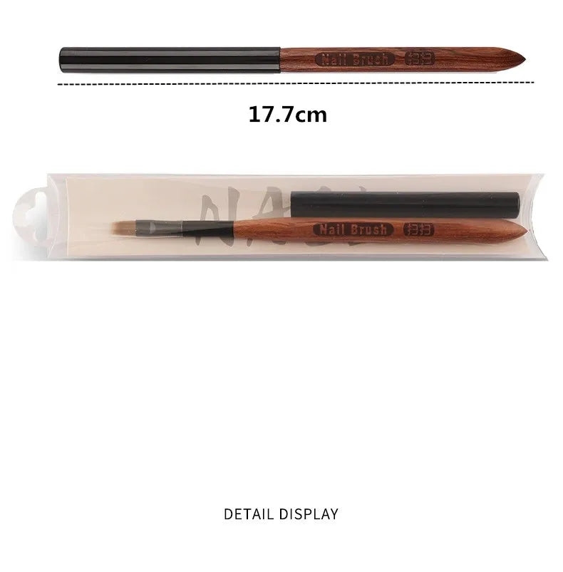 Gradient Nail Art Brush Acrylic Nail Ombre Pen DIY UV Gel Brushes Painting Drawing Flowers Nails Brush Manicure Tools for Salon