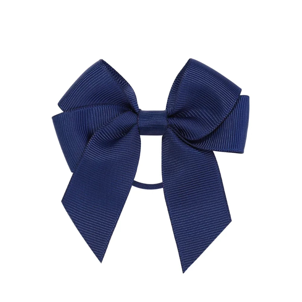 3.15inches Solid Color Hair Ribbon Hair Band for Girls Toddler Cheer Up Bows Head Rope Kids Headwear Ponytail Hair Accessories - EXPRESS STORE