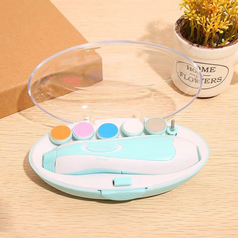 Baby Electric Nail Trimmer – Safe Multifunctional Fingernail Cutter & Infant Manicure Set
