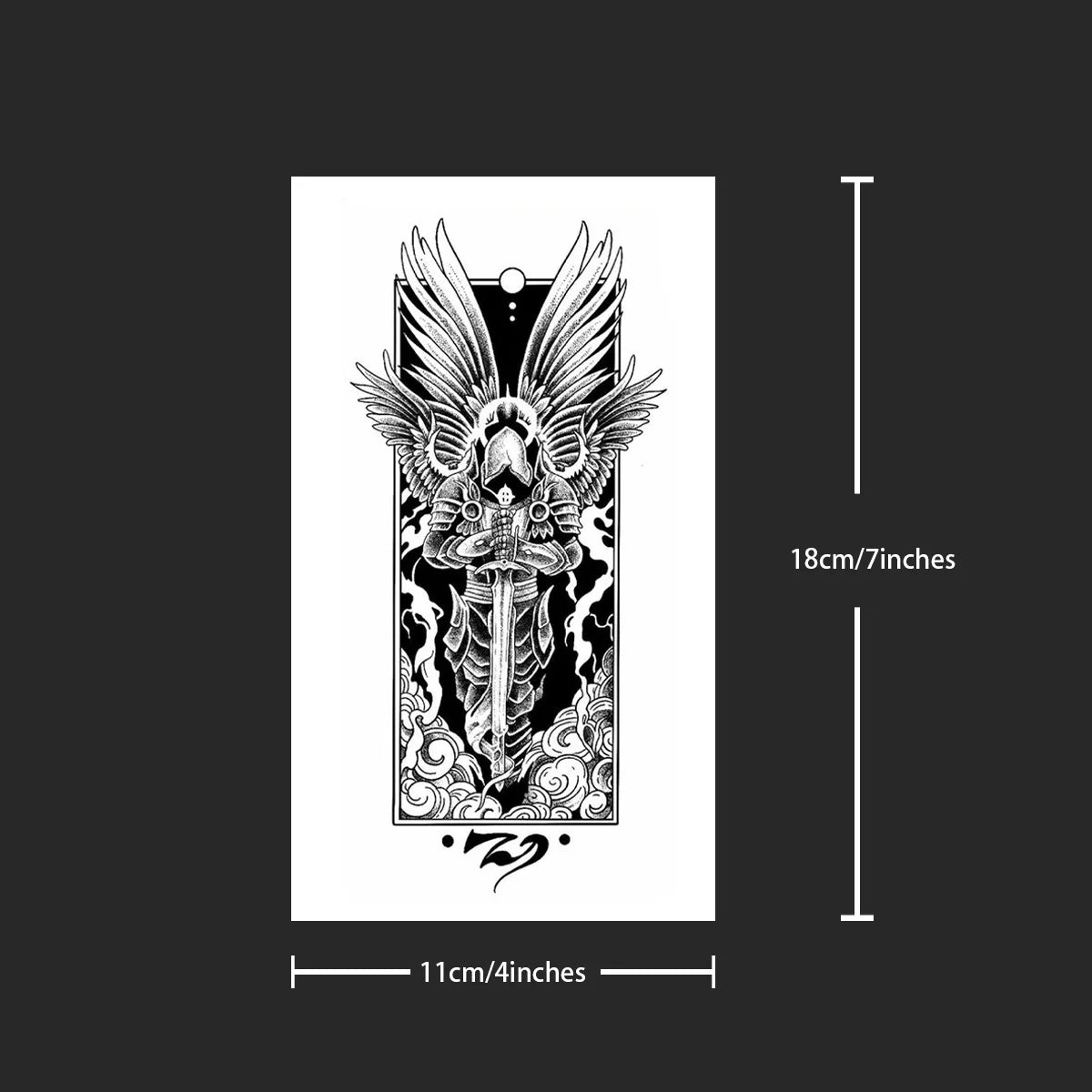 Angel comes  Temporary Tattoo,Lasts To 15 Days New Technology Magic Waterproof Semi Permanent Sticker.