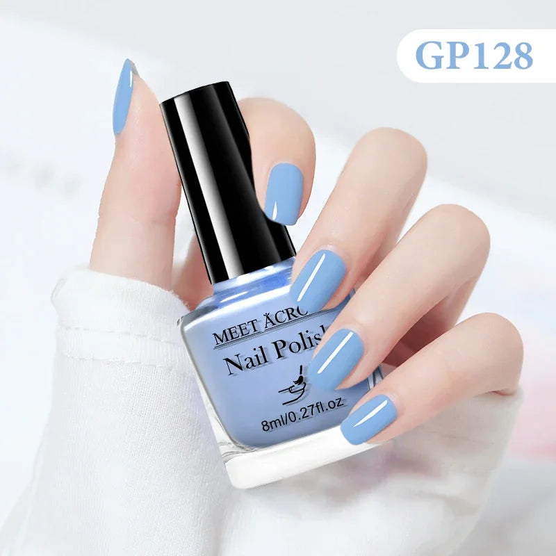 8ml Water-Based Nail Polish 48 Colors Long Lasting Quick Drying No Need of Lamp to Cure Nail Supplies Vernis for Nails Manicure