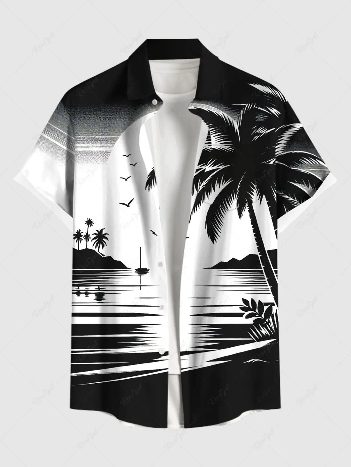 Summer Plus Size Men's Shirt 3D Prints Hawaiian Shirts Button Up Beach Vacation Shirts Short Sleeve Shirts Casual Shirts For Men