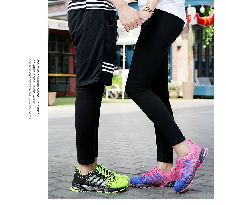 Men Shoes Comfortable Non-Slip Stable Shock Absorption Light Couple Shoes and Men's Sneakers Mesh Breathable Casual Basket Homme