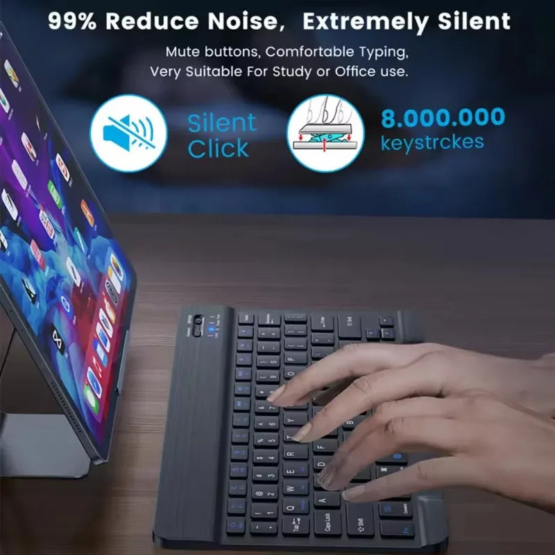 Wireless Bluetooth Keyboard & Mouse Combo – Compatible with iOS, Android, Windows & iPad