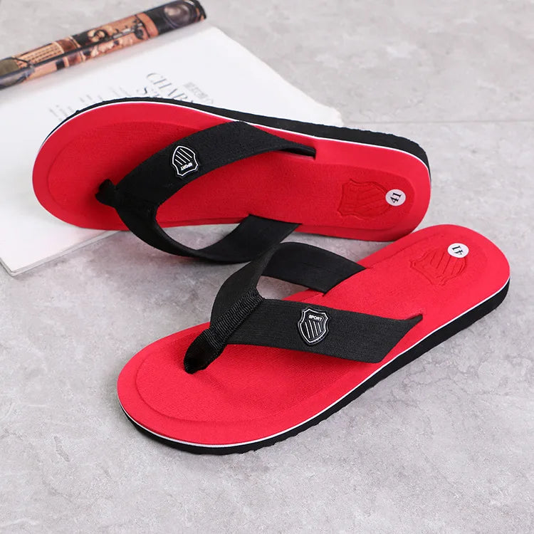 High Quality Summer Slippers Men Flip Flops Beach Sandals Non-Slip Casual Flat Shoes Slippers Indoor Shoes Men Outdoor Slides