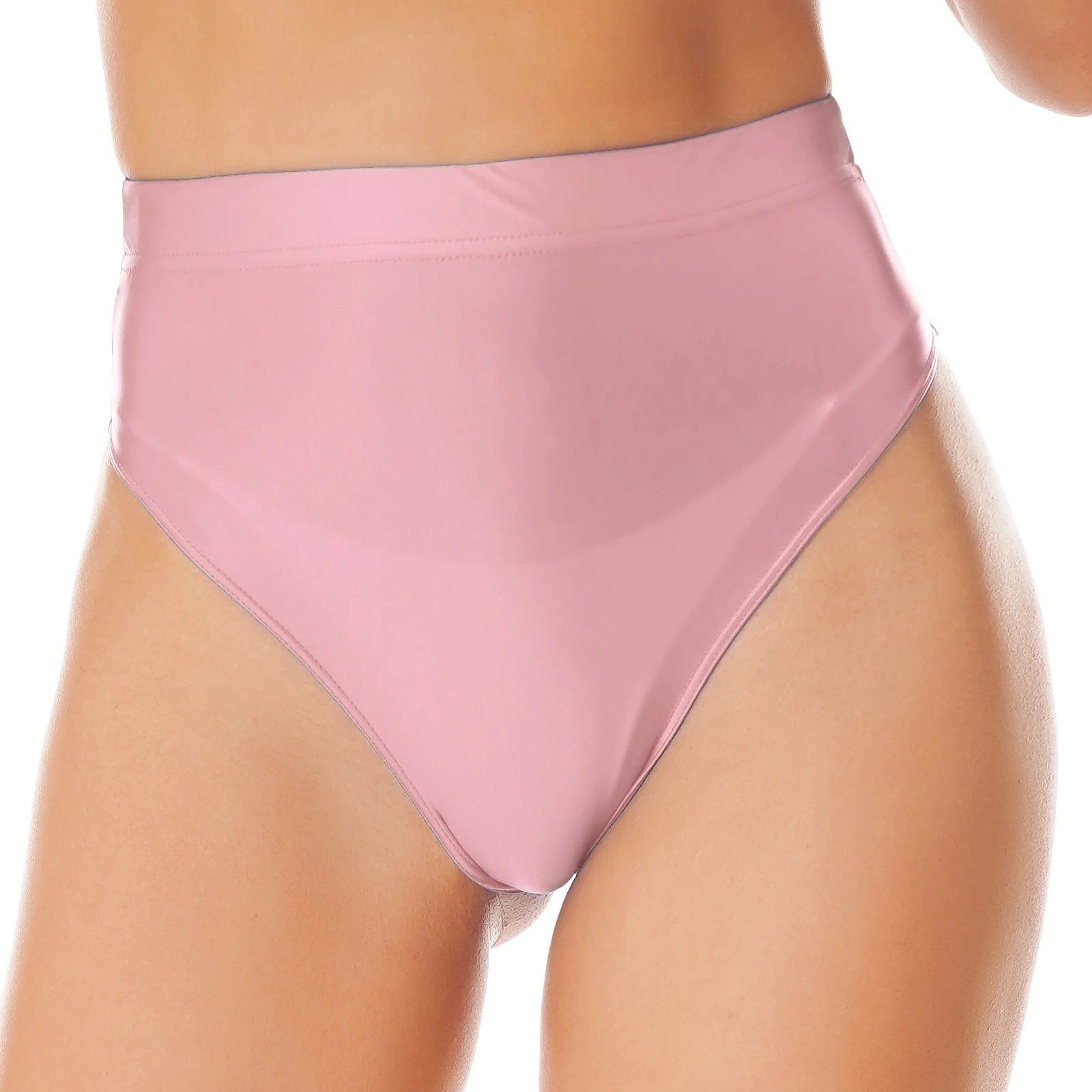 Elegant Women's Panties Glossy Breathable Underwear Sexy Lingerie High Waist Briefs Satin Underpants Knickers Swimsuit Bottoms - EXPRESS STORE