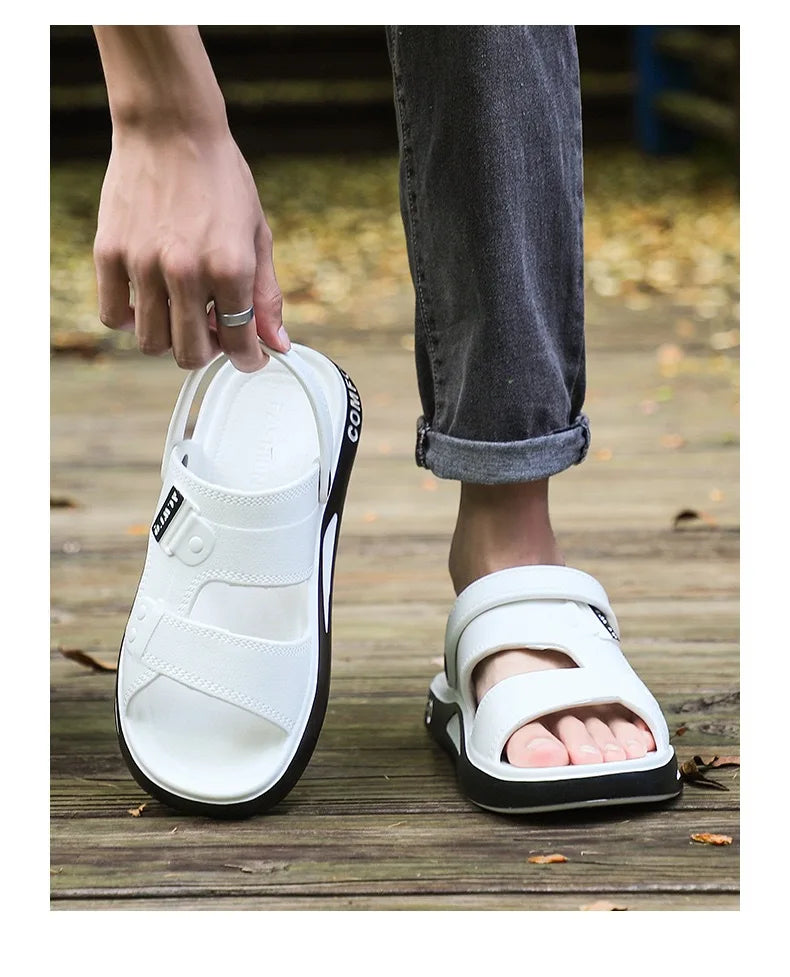 Kidmi Mens Shoes Breathable EVA Beach Sandals Fashion Summer Outdoor Sandals For Youth Dual-purpose Casual Comfortable Slippers