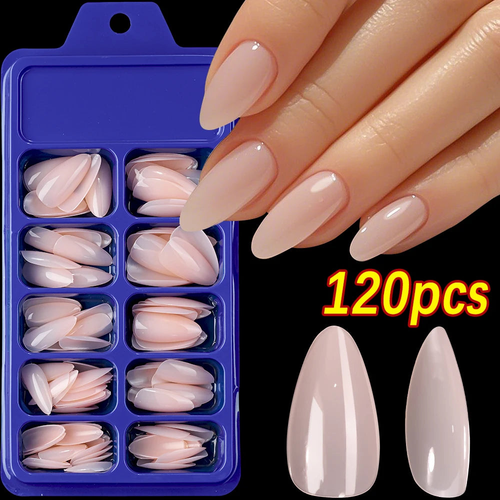 120Pcs Red Short Square Fake Nails Summer Glossy Full Cover Press on Nailtip Acrylic False Fingertip for Women Mother's Day Gift