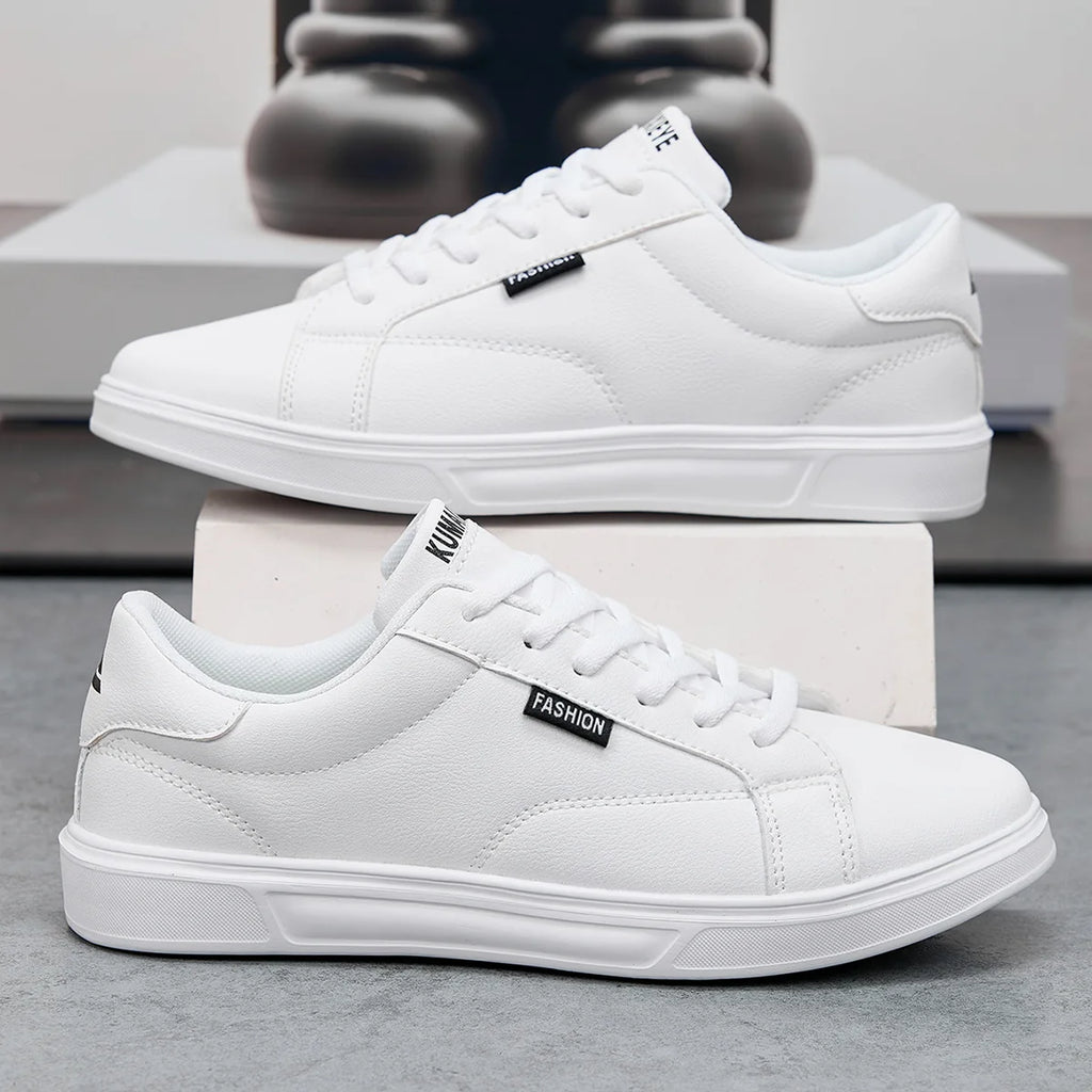 White Leather Sneakers – Comfortable Casual Shoes for Men & Women