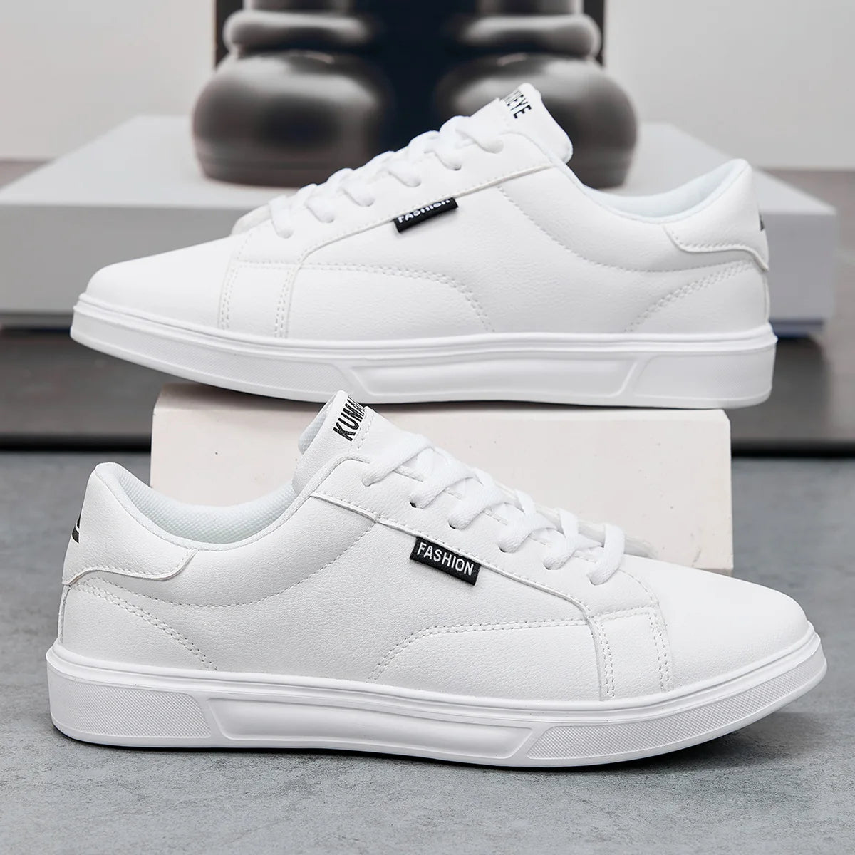 White Leather Sneakers – Comfortable Casual Shoes for Men & Women