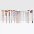 Hot Champagne Makeup Brushes Set for Women Cosmetic Foundation Powder Blush Eyeshadow Kabuki Blending Make Up Brush Beauty Tools