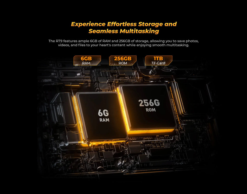 Oukitel RT9 4G Rugged Tablet 10.1" HD Display 24GB RAM 256GB Waterproof Tablet 11000mAh Battery Android 14.0 Tablet PC