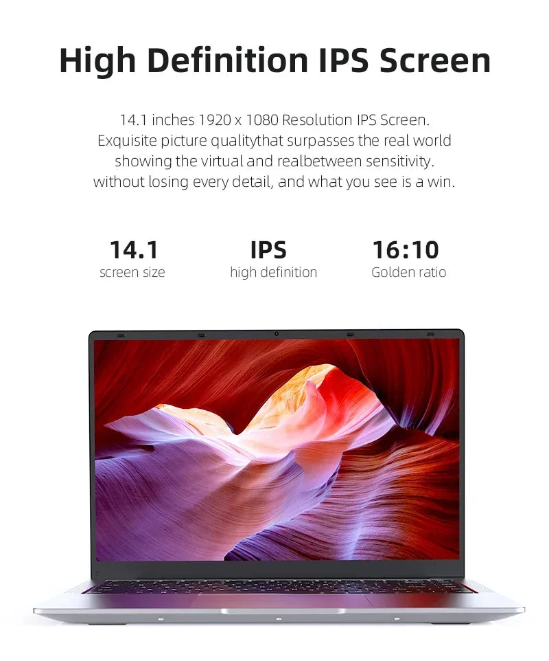 2025 Brand New Intel Core i7 8650U Laptop Windows 11 Notebook 12GB RAM 1TB 2TB SSD Office Study Laptops Notebook Computers PC