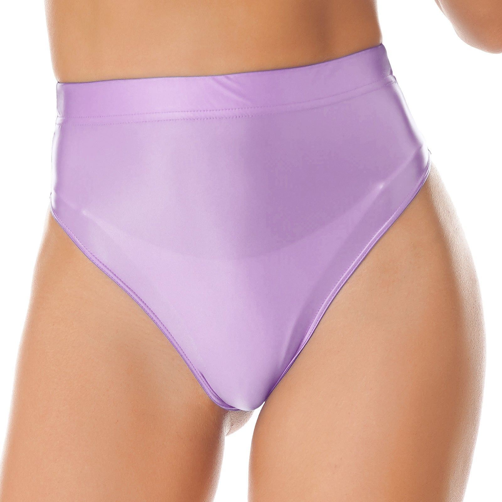 Elegant Women's Panties Glossy Breathable Underwear Sexy Lingerie High Waist Briefs Satin Underpants Knickers Swimsuit Bottoms