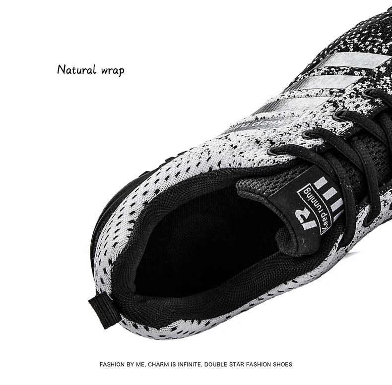 Men Shoes Comfortable Non-Slip Stable Shock Absorption Light Couple Shoes and Men's Sneakers Mesh Breathable Casual Basket Homme