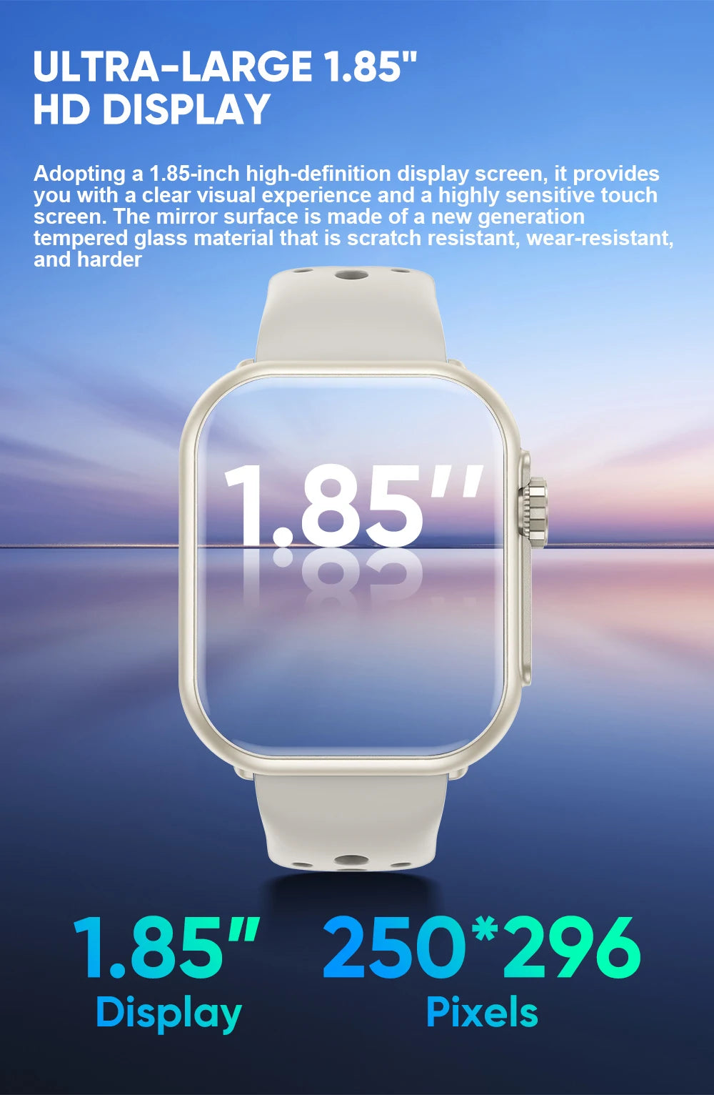 LIGE New 1000mAh Big Battery Smart Watch Full Touch Bluetooth Call Men's Watches 100+ Sports Mode Heart Rate Monitor Smartwatch