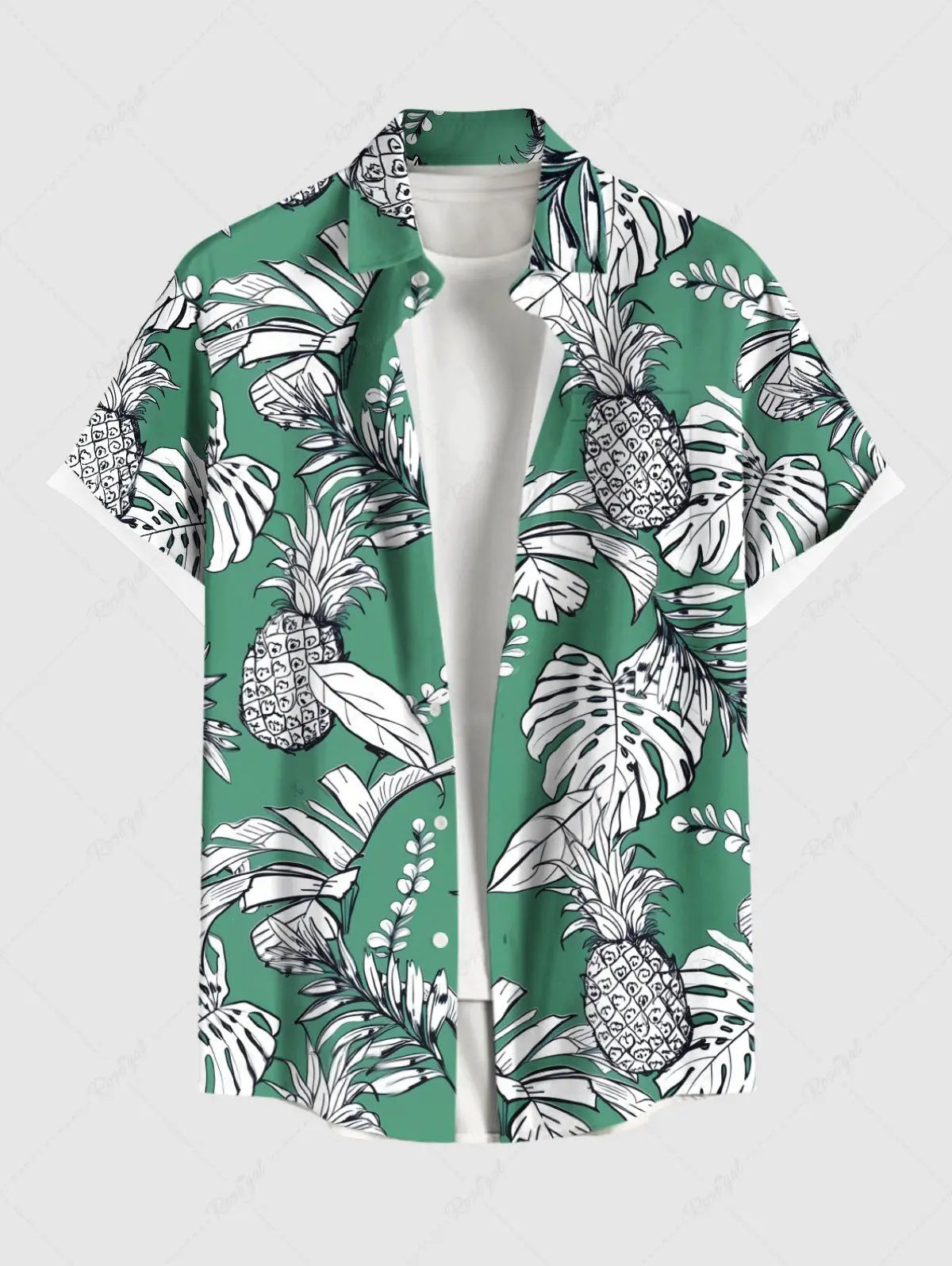 Summer Plus Size Men's Shirt 3D Prints Hawaiian Shirts Button Up Beach Vacation Shirts Short Sleeve Shirts Casual Shirts For Men