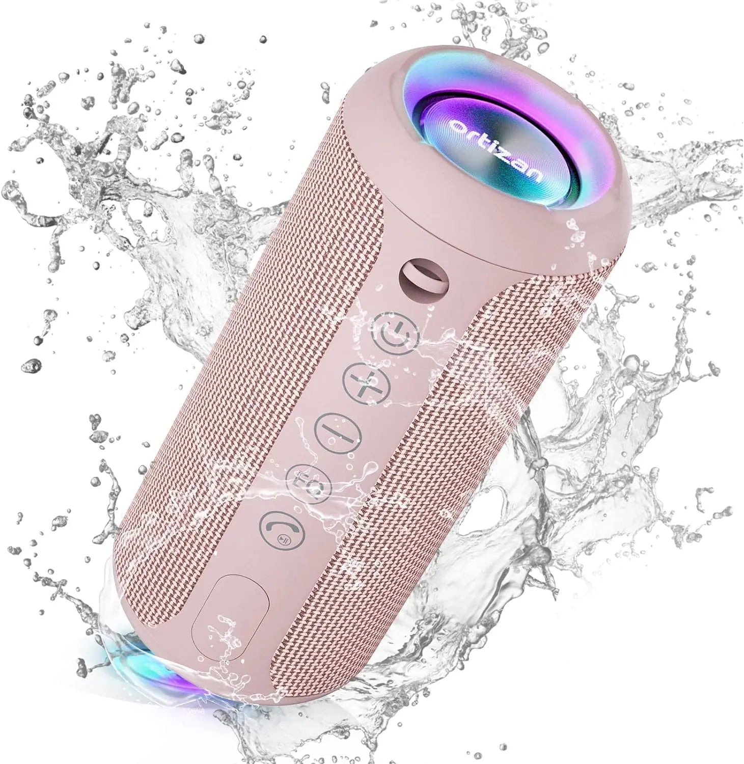 Ortizan X10 Bluetooth Speaker Enhanced Bass Portable Speaker with TF Card Slot 30H Playtime IPX7 Waterproof Speaker for Camping