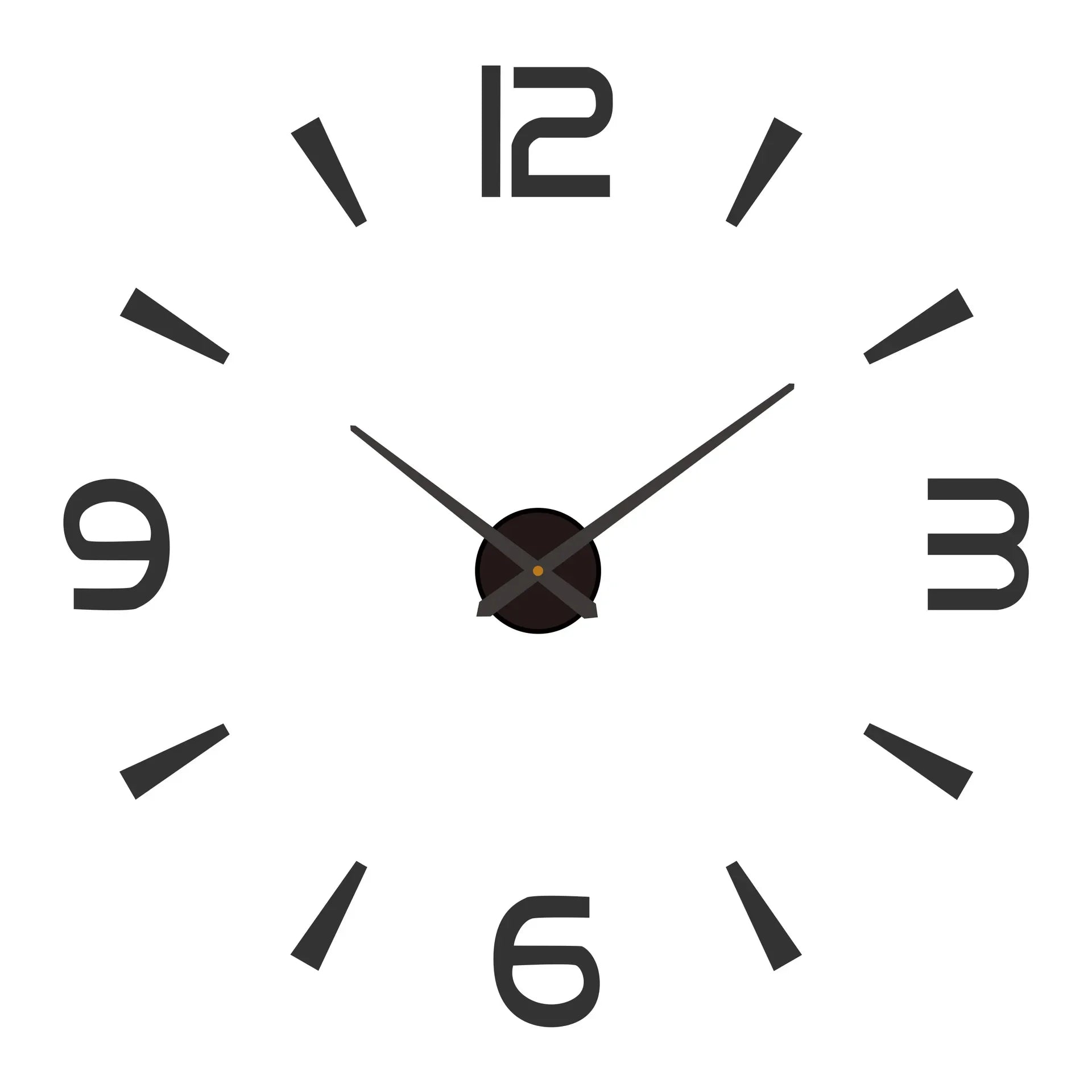 New Modern Design Large Wall Clock 3D DIY Quartz Clocks Fashion Watches Acrylic Mirror Stickers Living Room Home Decor Horloge