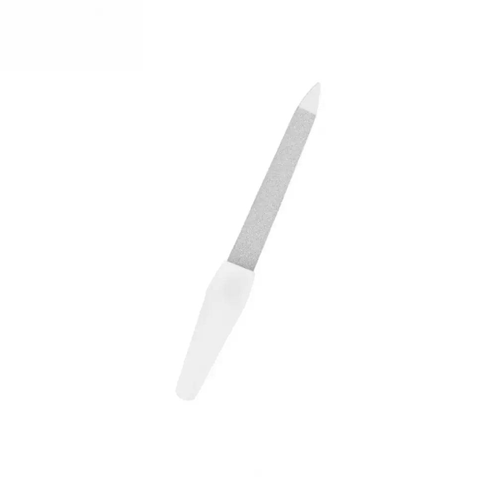 Durable Manicure File Lightweight Dual Use Stainless Steel Beauty Nail File Nail Care Tool Cuticle Pusher Nails Art Tools