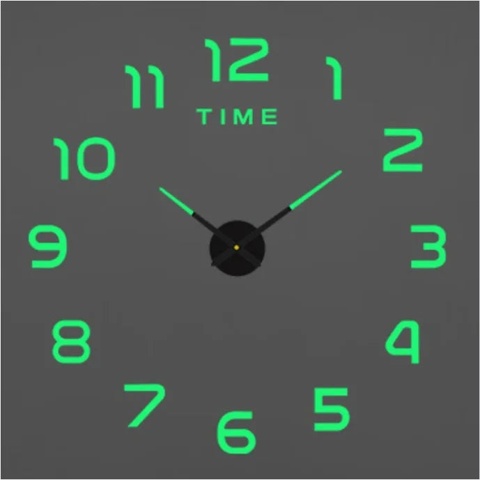 New Modern Design Large Wall Clock 3D DIY Quartz Clocks Fashion Watches Acrylic Mirror Stickers Living Room Home Decor Horloge