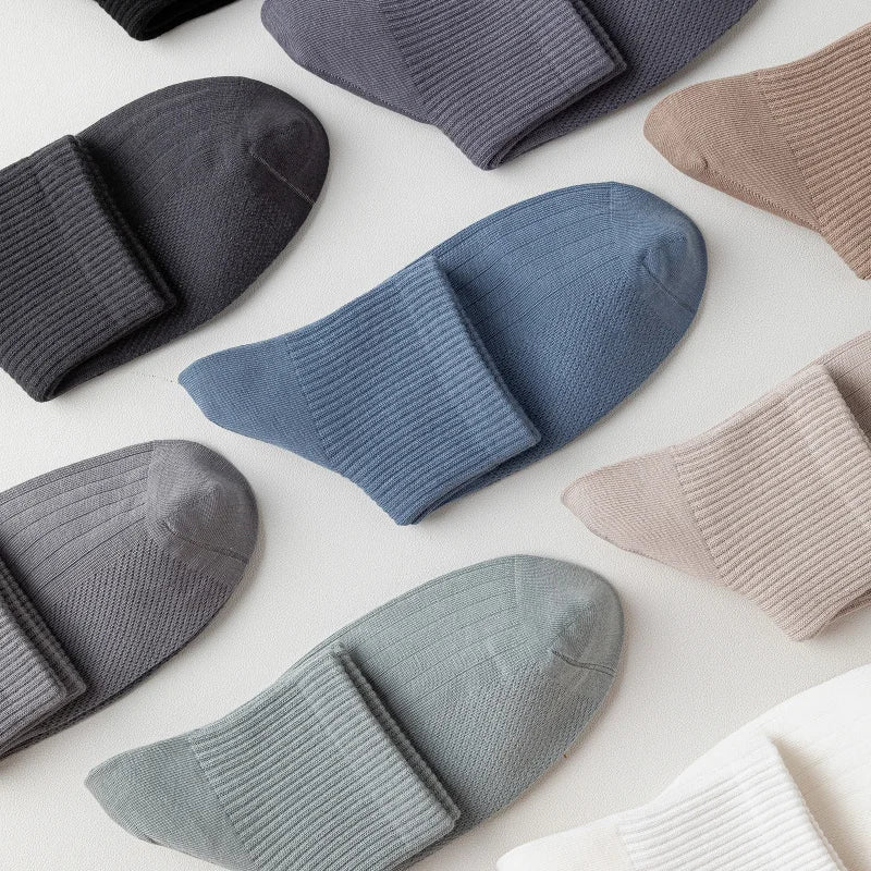 1/3 Pairs Men's Cotton Antibacterial No-Show Socks - Summer Thin Moisture-Wicking Breathable Sports Ankle Socks
