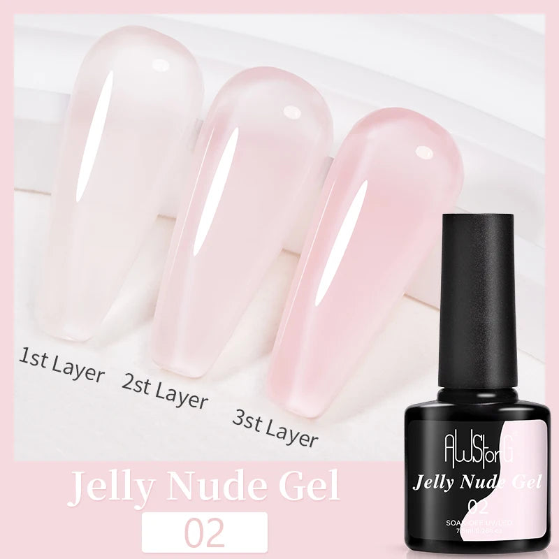 AWStorG 15ML Nail Tips Glue Gel For Falses Nail Tips Fast Extension 3 IN 1 Function Nails Art Transparent Gel Polish Soak Off UV