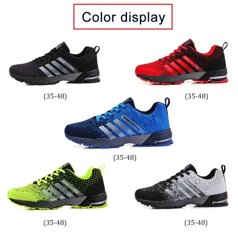 Men Shoes Comfortable Non-Slip Stable Shock Absorption Light Couple Shoes and Men's Sneakers Mesh Breathable Casual Basket Homme