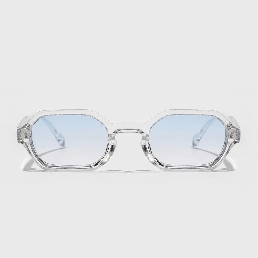 Exquisite Small Square Frame Sunglasses Fashion Sturdy and Durable Party Gatherings Beach Travel UV400 Resistant Shades Glasses