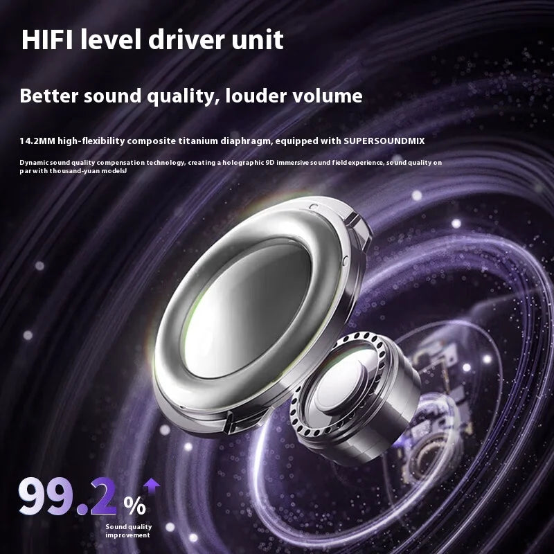 HTC AI Translation Earphones Microsoft Model High Definition Screen 48H long Battery Endurance Wireless Bluetooth Office Gift