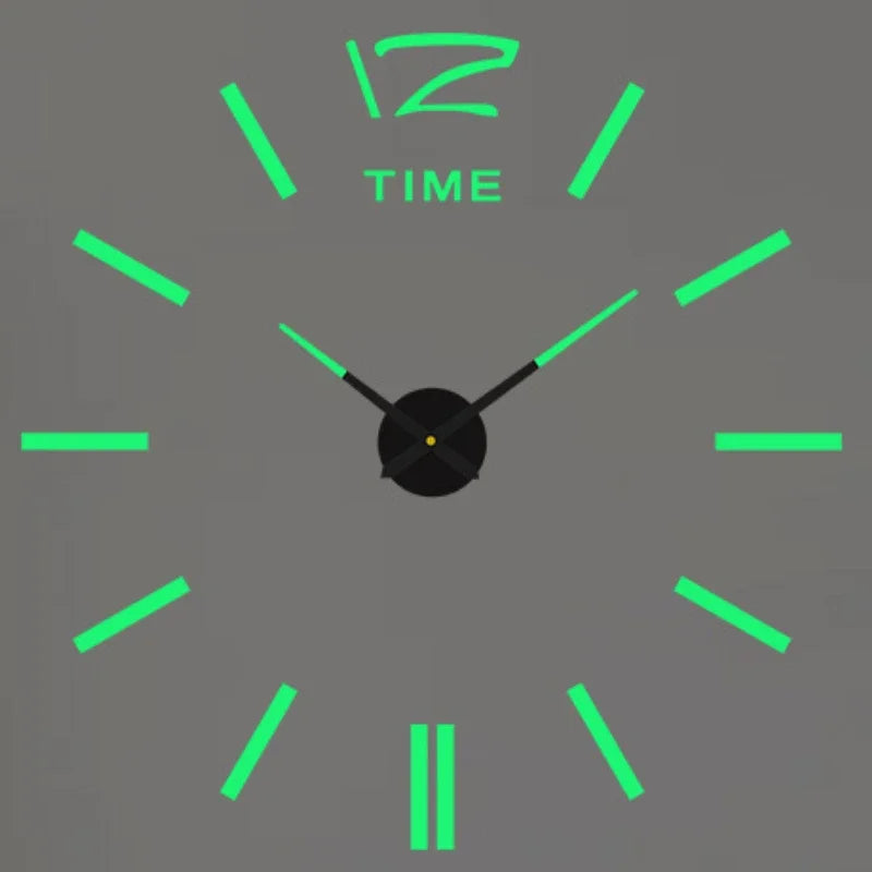 New Modern Design Large Wall Clock 3D DIY Quartz Clocks Fashion Watches Acrylic Mirror Stickers Living Room Home Decor Horloge